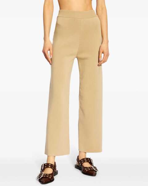 Pantaloni casual Kenzo Pants With Logo BEIGE Femei (BM 15753620) 3