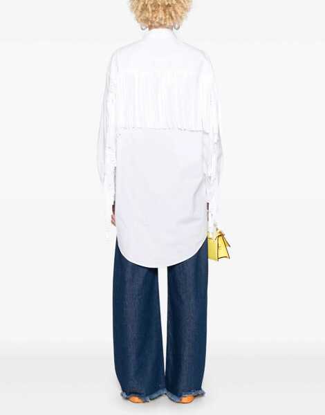 Camasi casual Moschino Poplin Shirt WHITE Femei (BM 15753830) 2