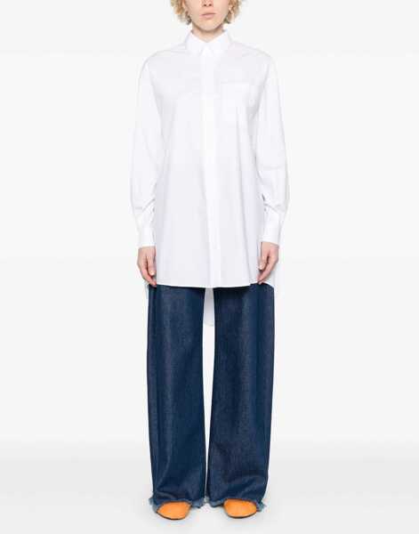 Camasi casual Moschino Poplin Shirt WHITE Femei (BM 15753830) 3