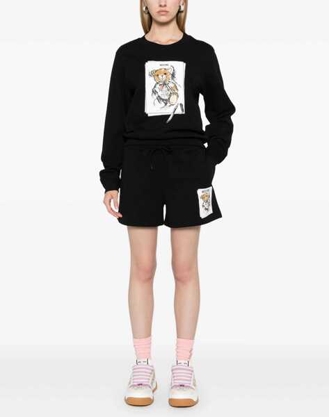 Pantaloni scurti Moschino Sweatshirt Shorts BLACK Femei (BM 15753923) 2