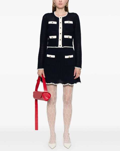 Fuste casual Self-Portrait Mini Skirt BLUE Femei (BM 15753929) 2