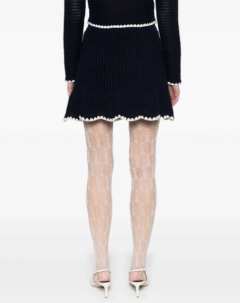 Fuste casual Self-Portrait Mini Skirt BLUE Femei (BM 15753929) 4