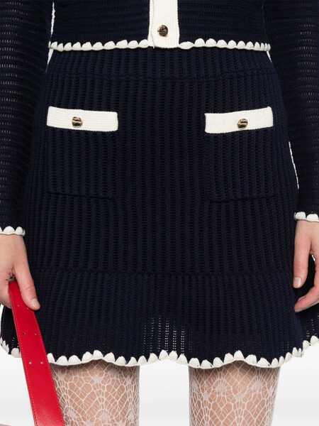 Fuste casual Self-Portrait Mini Skirt BLUE Femei (BM 15753929) 5