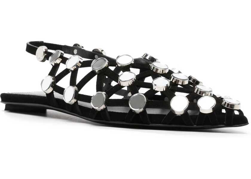 Balerini THE ATTICO Dancer Grid BLACK Femei (BM 15754013) 2