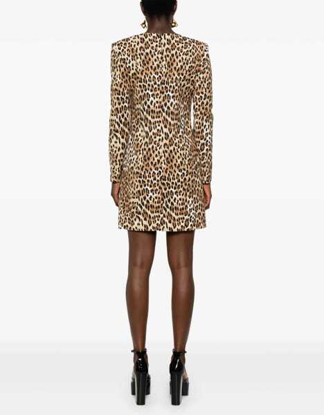 Rochii casual Moschino Dress With Animal Pattern ANIMALIER Femei (BM 15754046) 4