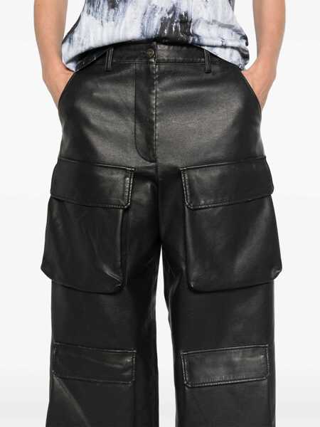 Pantaloni casual MSGM Cargo Pants BLACK Femei (BM 15754238) 5