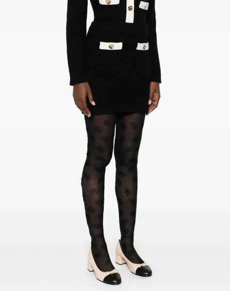 Fuste casual Self-Portrait Mini Skirt BLACK Femei (BM 15754325) 3