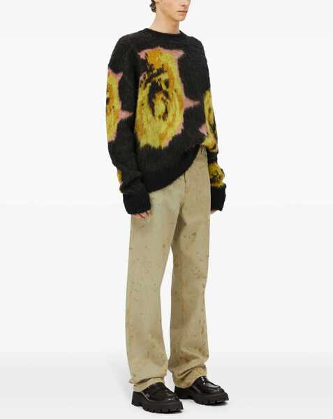 Pulovere casual MSGM Underground Pixelled Roses Jersey MULTICOLOUR Barbati (BM 15754616) 2