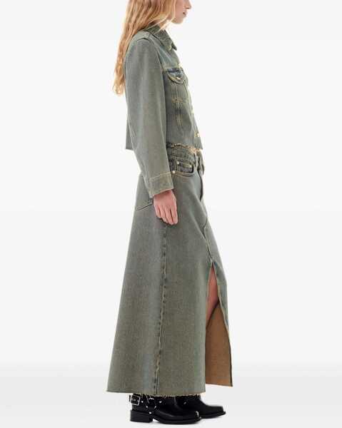 Fuste casual Ganni Maxi Skirt DENIM Femei (BM 15755099) 3