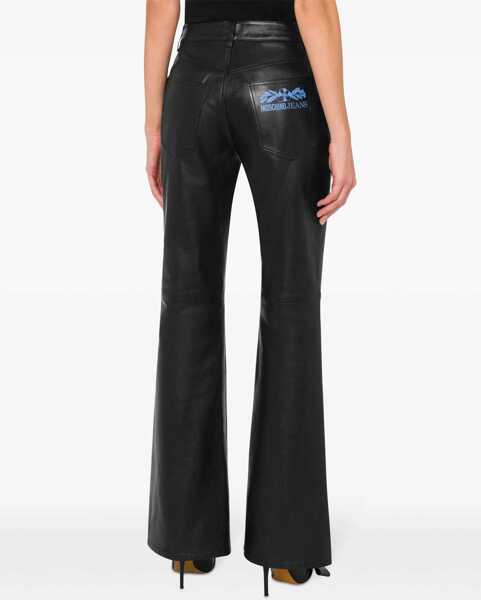 Pantaloni casual MOSCHINO JEANS Flared Pants BLACK Femei (BM 15755120) 3