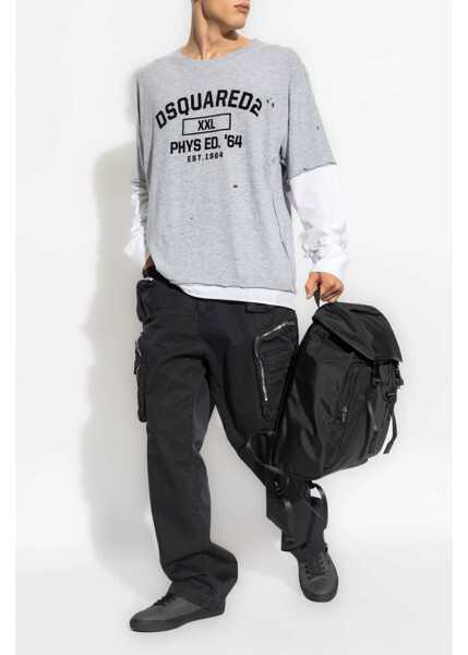 Pantaloni casual DSQUARED2 Cotton Pants BLACK Barbati (BM 15755378) 2