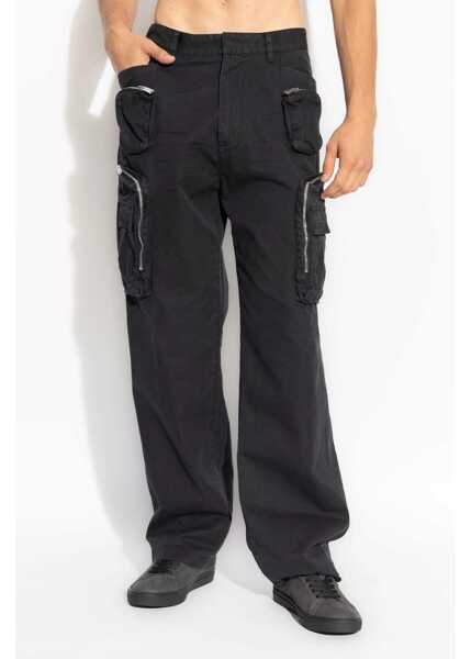 Pantaloni casual DSQUARED2 Cotton Pants BLACK Barbati (BM 15755378) 3