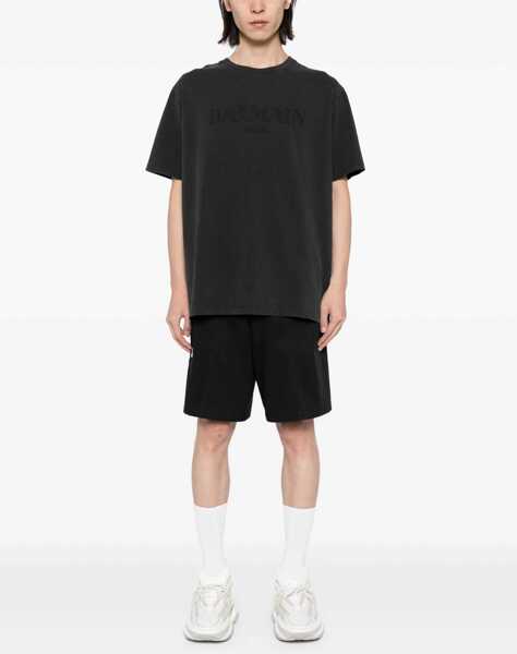 Tricouri Balmain T-Shirt With Logo CHARCOAL Barbati (BM 15755714) 2