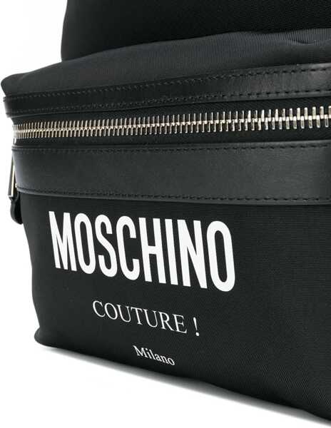 Rucsacuri Moschino Large Backpack With Logo BLACK Barbati (BM 15756182) 4