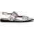 Ganni Ballerina With Buckle SILVER