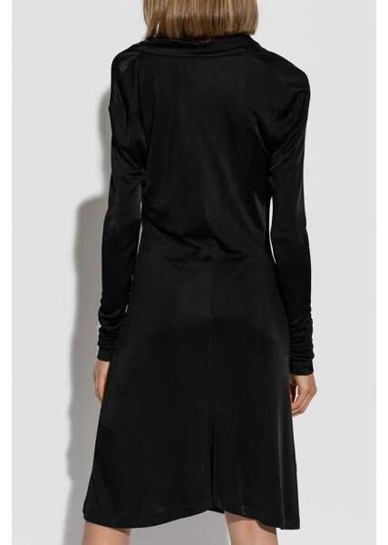 Rochii casual HELMUT LANG Jersey Dress BLACK Femei (BM 15756497) 4