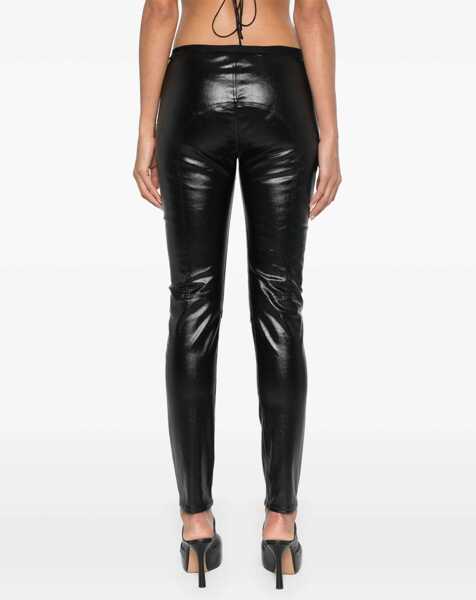 Pantaloni casual Rick Owens Denim Leggings BLACK Femei (BM 15757202) 4