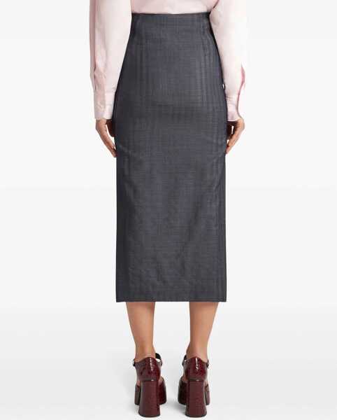 Fuste casual ETRO Wool Blend Pencil Skirt GREY Femei (BM 15757274) 4