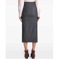 Fuste casual Dama - Fuste casual ETRO Wool Blend Pencil Skirt GREY Femei (BM 15757274) - B-mall.ro