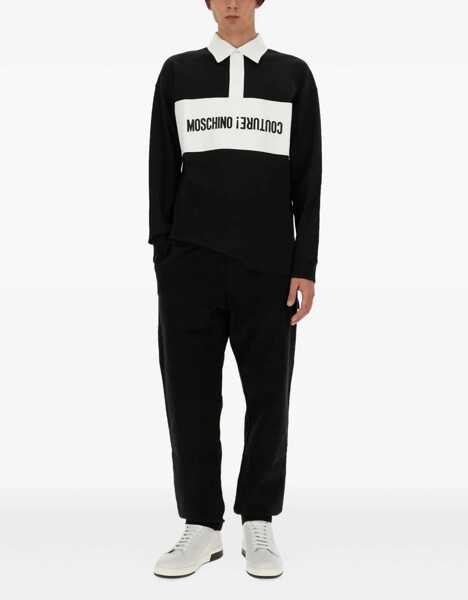 Pantaloni casual Moschino Cotton Pants BLACK Barbati (BM 15757745) 2