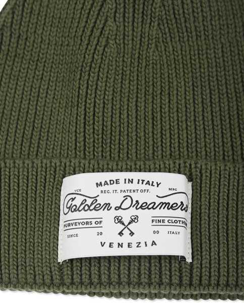 Caciuli Golden Goose Journey Boys Knit Cotton Beanie Hat Dreamers Label GREEN Baieti (BM 15757805) 3