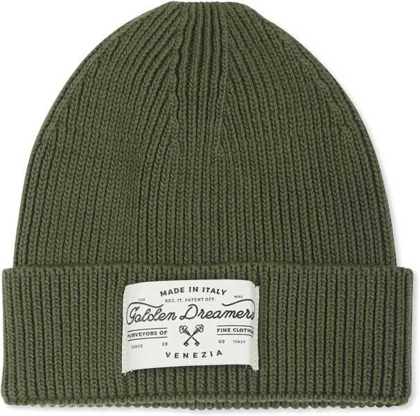 Caciuli Golden Goose Journey Boys Knit Cotton Beanie Hat Dreamers Label GREEN Baieti (BM 15757805) 1