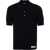 Balmain Merino Wool Polo Shirt BLUE