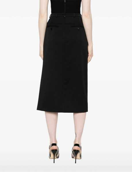 Fuste casual Dolce & Gabbana Longuette Skirt BLACK Femei (BM 15758057) 4