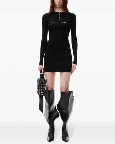 Rochii casual Alexander Wang Knitted Mini Dress BLACK Femei (BM 15758201) 2