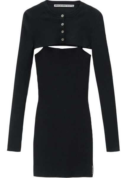 Rochii casual Alexander Wang Knitted Mini Dress BLACK Femei (BM 15758201) 1