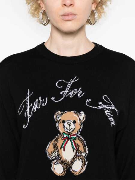 Rochii casual Moschino Knit Dress BLACK Femei (BM 15758285) 5