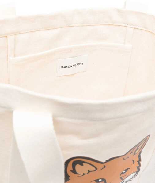 Genti de umar MAISON KITSUN Fox Head Print Bag POWDER Femei (BM 15758870) 5