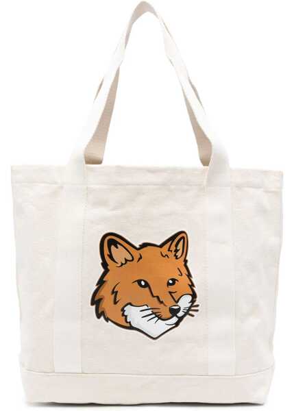 Genti de umar MAISON KITSUN Fox Head Print Bag POWDER Femei (BM 15758870) 1