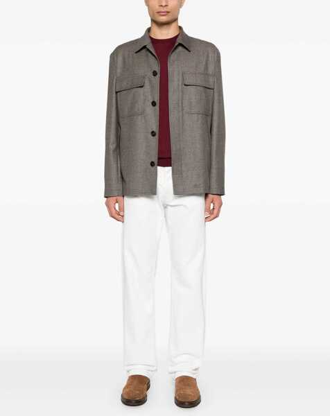 Jachete Lardini Shirt Jacket BROWN Barbati (BM 15758930) 2