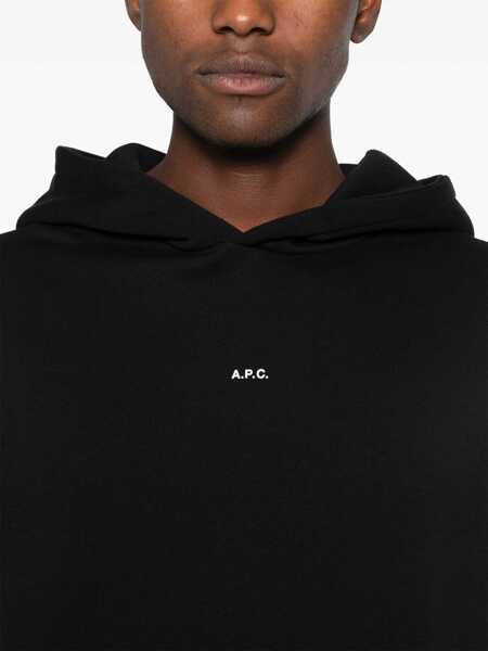Bluze de trening A.P.C. Sweatshirt With Micro Logo BLACK Barbati (BM 15758960) 5