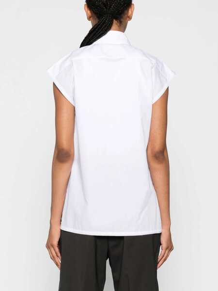 Camasi elegante Victoria Beckham Cotton Shirt WHITE Femei (BM 15759008) 4