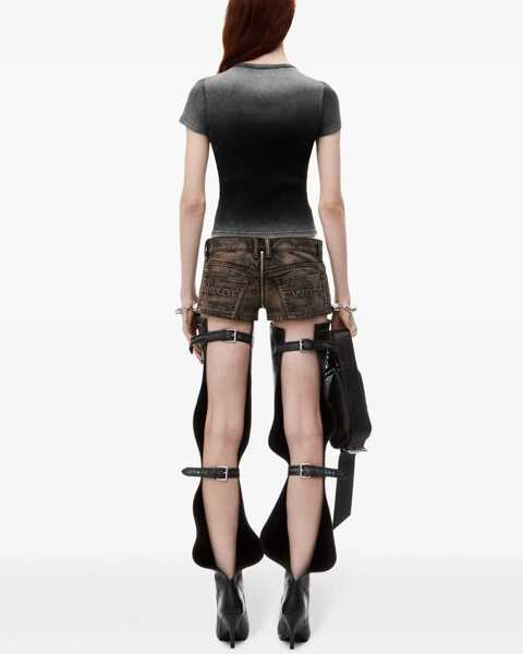 Tricouri Alexander Wang Rhinestone Logo T-Shirt GREY Femei (BM 15759587) 2