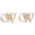 Off-White Logo Earrings GOLD