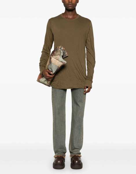 Tricouri Rick Owens Cotton T-Shirt BROWN Barbati (BM 15760010) 2