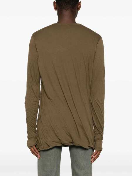 Tricouri Rick Owens Cotton T-Shirt BROWN Barbati (BM 15760010) 3