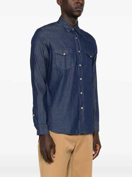 Camasi casual Lardini Regular Fit Shirt DENIM Barbati (BM 15760097) 3