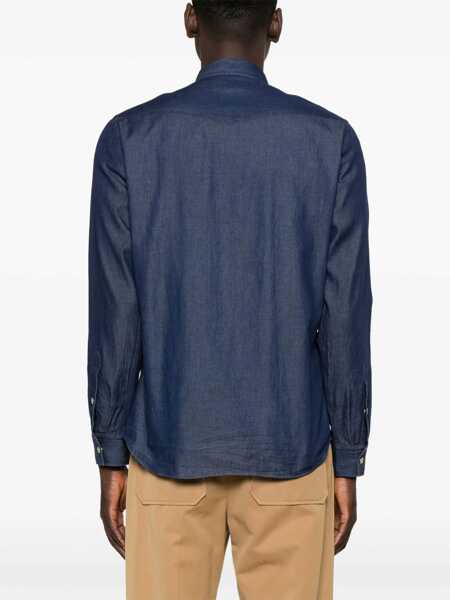 Camasi casual Lardini Regular Fit Shirt DENIM Barbati (BM 15760097) 4