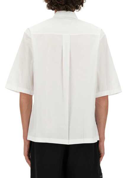 Camasi casual Moschino Upsidedown Logo Shirt WHITE Barbati (BM 15760610) 3