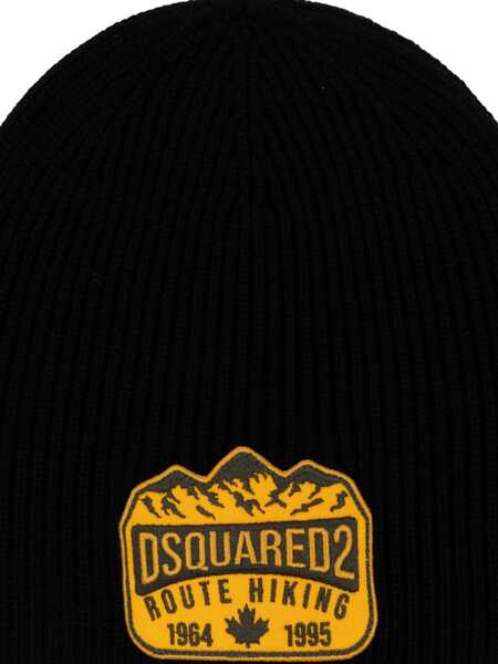 Caciuli DSQUARED2 Beanie Hat BLACK Barbati (BM 15760802) 3