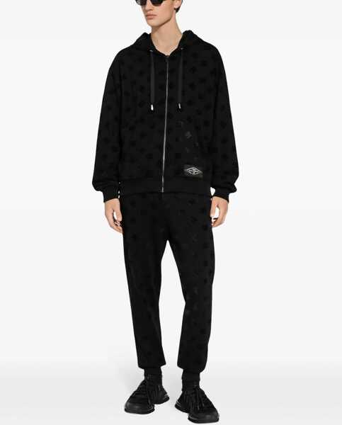 Bluze de trening Dolce & Gabbana Sweatshirt With Allover Logo BLACK Barbati (BM 15760904) 2