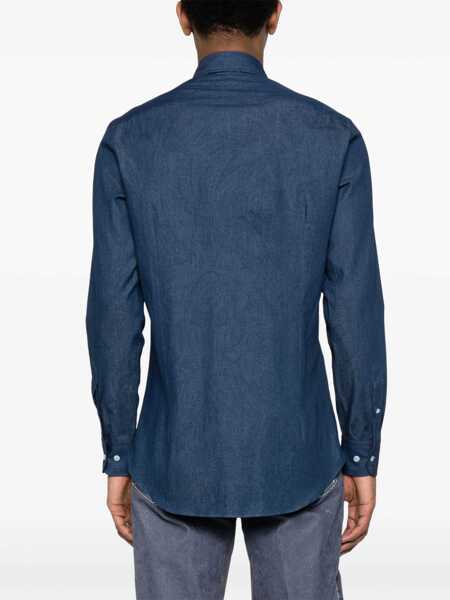 Camasi casual ETRO Shirt Rome DENIM Barbati (BM 15760964) 4