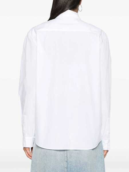 Camasi office MOSCHINO JEANS Cotton Shirt WHITE Femei (BM 15761039) 4