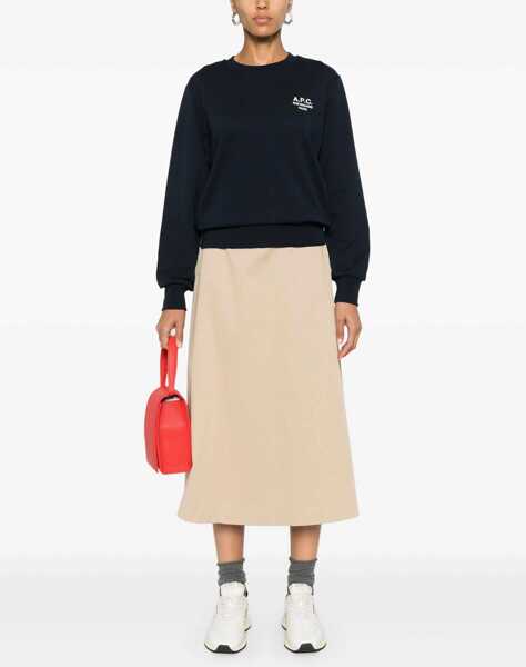 Hanorace A.P.C. Sweatshirt With Logo BLUE Femei (BM 15761090) 2