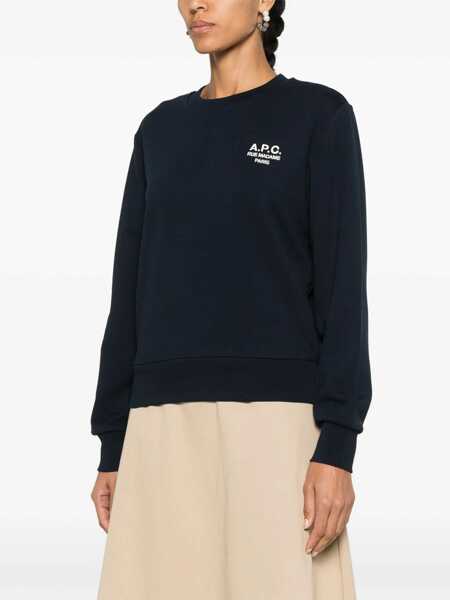 Hanorace A.P.C. Sweatshirt With Logo BLUE Femei (BM 15761090) 3