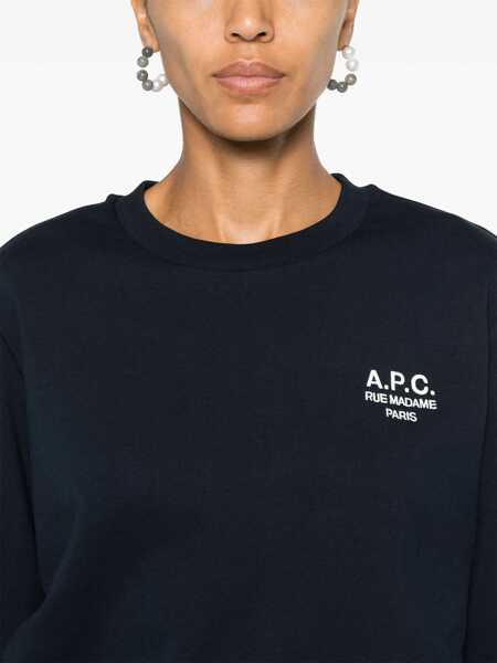 Hanorace A.P.C. Sweatshirt With Logo BLUE Femei (BM 15761090) 5